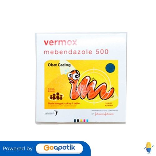 Vermox 500 Mg Strip 1 Tablet