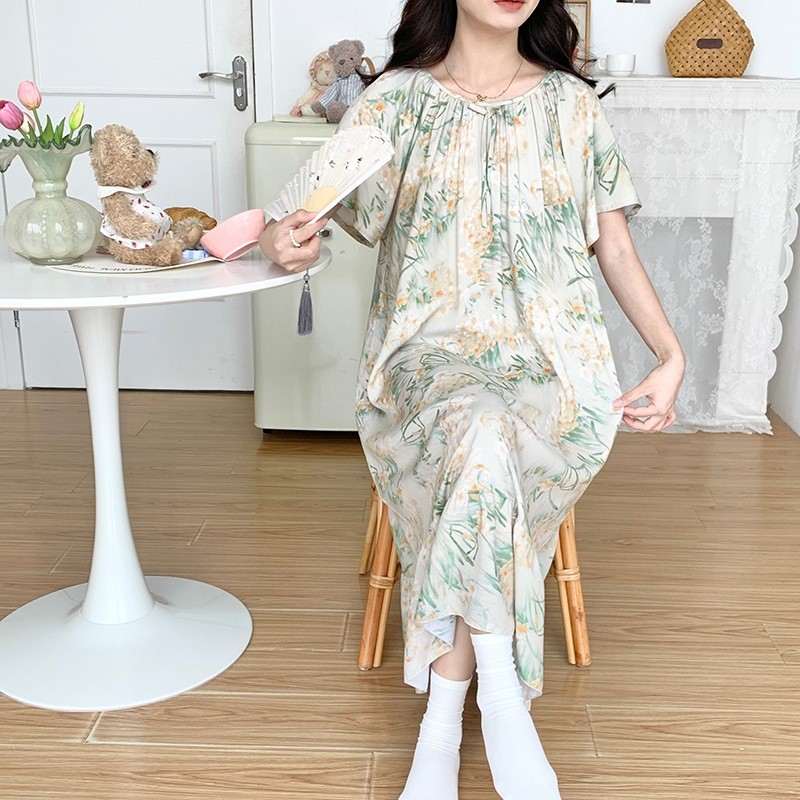 Baju nyanyian wanita kurus baru/gaun tidur wanita yang elegan dan sederhana