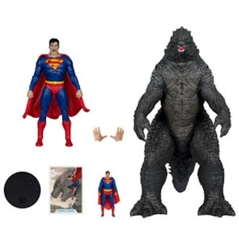 BERGARANSI PROMO  MCFARLANE TOYS SUPERMAN VS. GODZILLA (JUSTICE LEAGUE VS. GODZILLA VS. KONG) 2