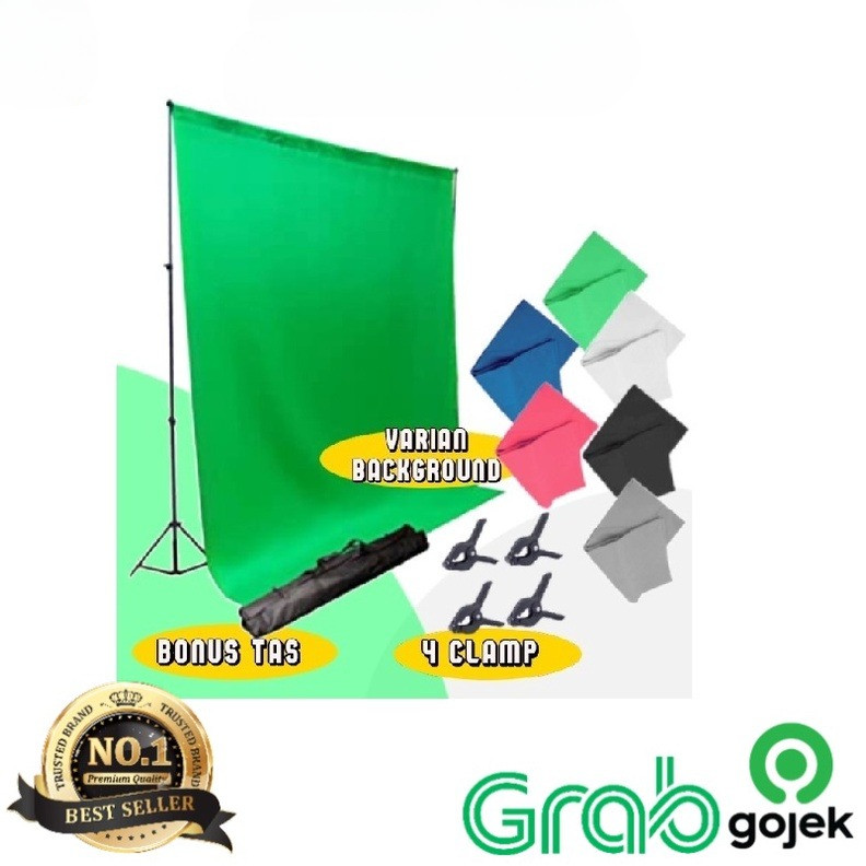 Stand Background 3 Meter / Bracket Green Screen / Tiang Backdrop 10 ft SHALV888