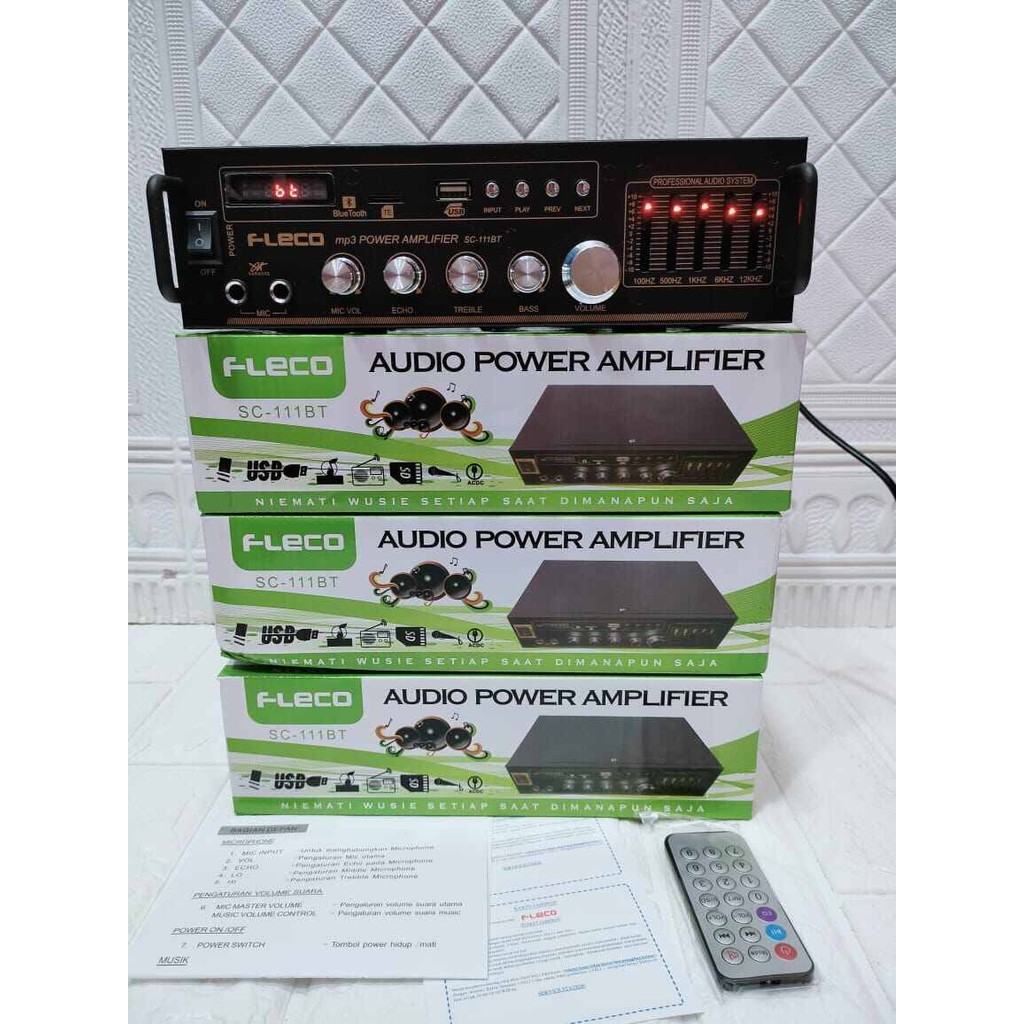BEST SELLER Fleco Audio Power Amplifier SC 111BT AUDIO POWER AMPLIFIER 
Fleco Audio Power Amplifier 