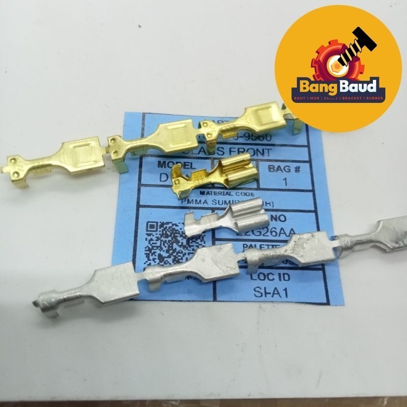 GROSIR BAUT SPAREPART ONDERDIL SKUN SOKET  STP ORIGINAL KUNINGAN GEPENG UNIVERSL KABEL