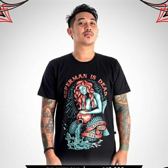 (COD) KAOS SID TS WNM BK / KAOS SUPERMAN IS DEAD / SID MERCH / MERCHANDISE ORIGINAL