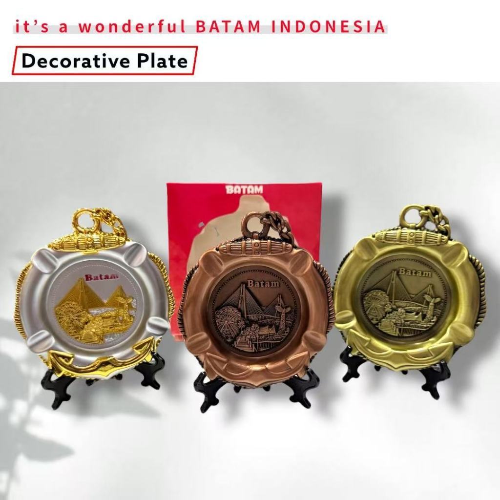 Souvenir BATAM Decoration Plate Barelang bridge oleh-oleh BATAM