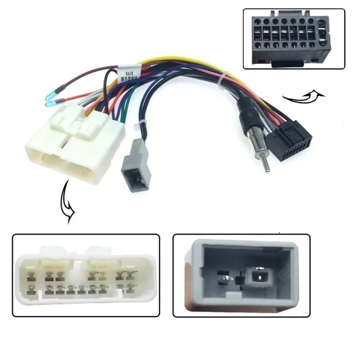 Kabel soket Audio Isuzu Dmax MUX Untuk Headunit Android PNP