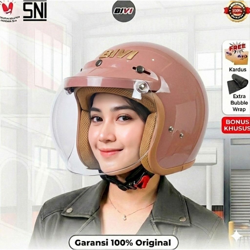 Bivi Helmet - Premium Riding Experience Helm Eksklusif Desain Minimalis