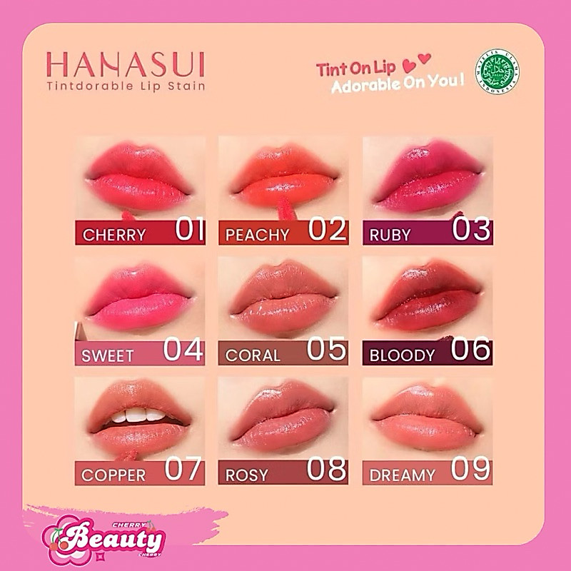 LIPTINT HANASUI Tintdorable Lip Stain | Hanasui Lip Stain | Hanasui Lip Tint