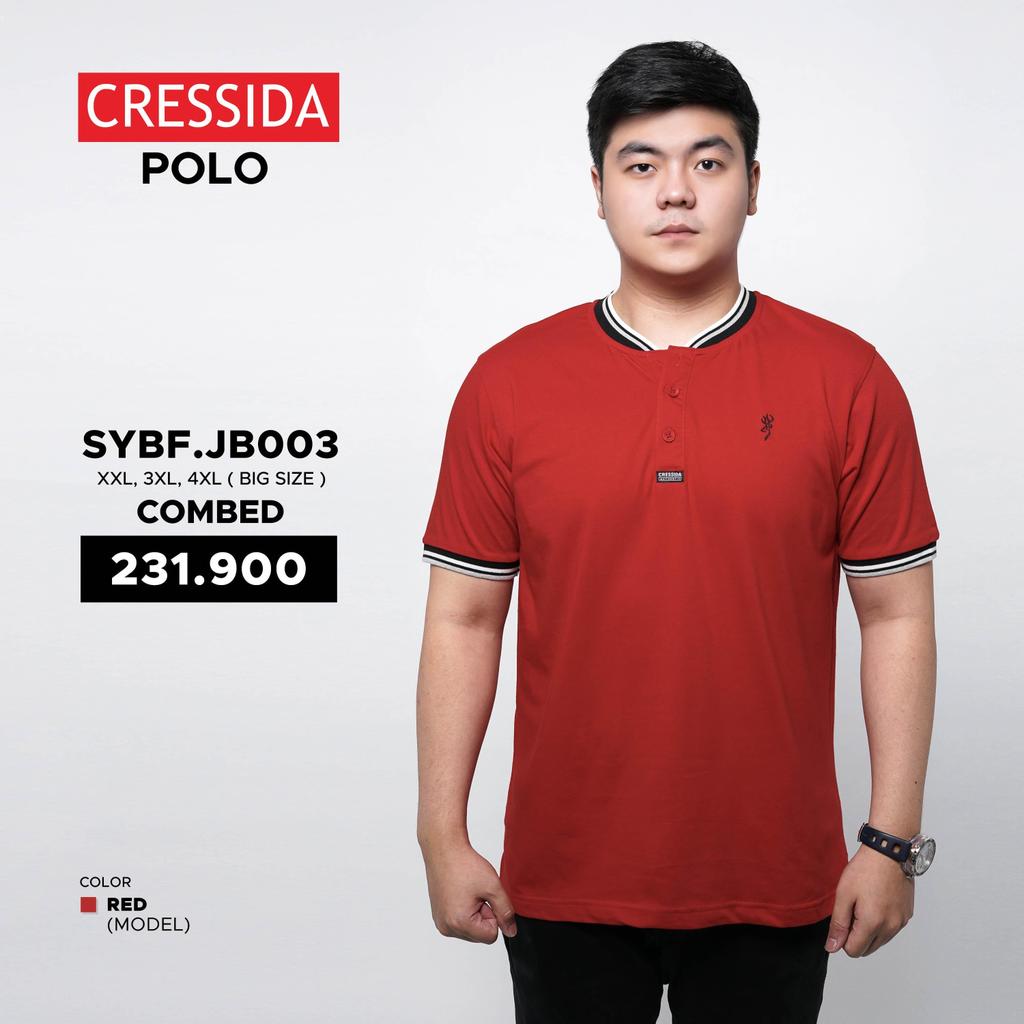Kaos Kerah Big Size Polo Shirt Jumbo Pria Baju Cowok Cressida Original - SYBF.JB003