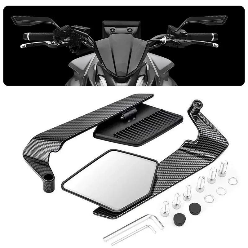 UNTUK Kawasaki Z1000/Z900/Z650/Z400/Z125 2003-2025 Spion Motor Serat Karbon - Sayap Aerodinamis Gand
