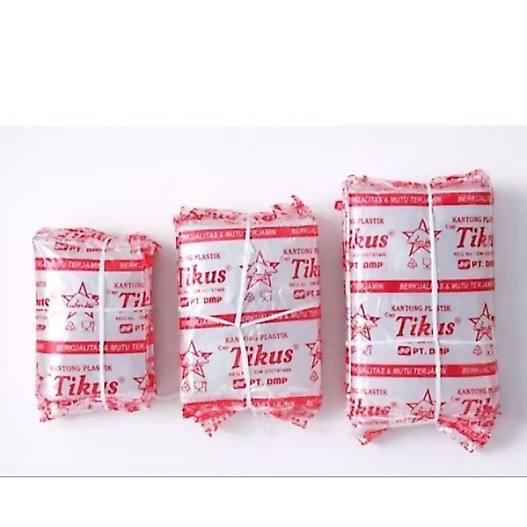 Plastik PE PP Tikus Merah/Hitam ELASTIS// PER IKAT (ISI 5PACK)