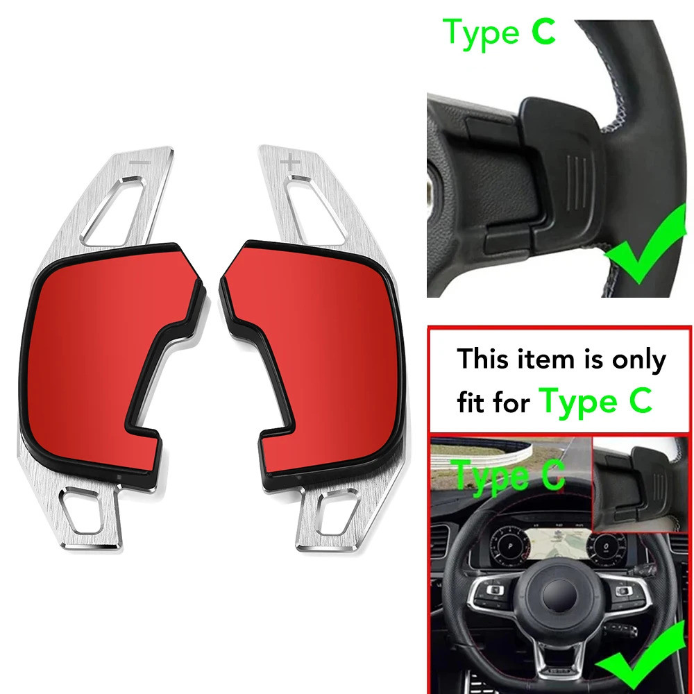 Untuk aksesoris paddle shift setir Volkswagen VW MK7 Golf 7 7.5 GTI Rline Tiguan Sciricco Touran X S