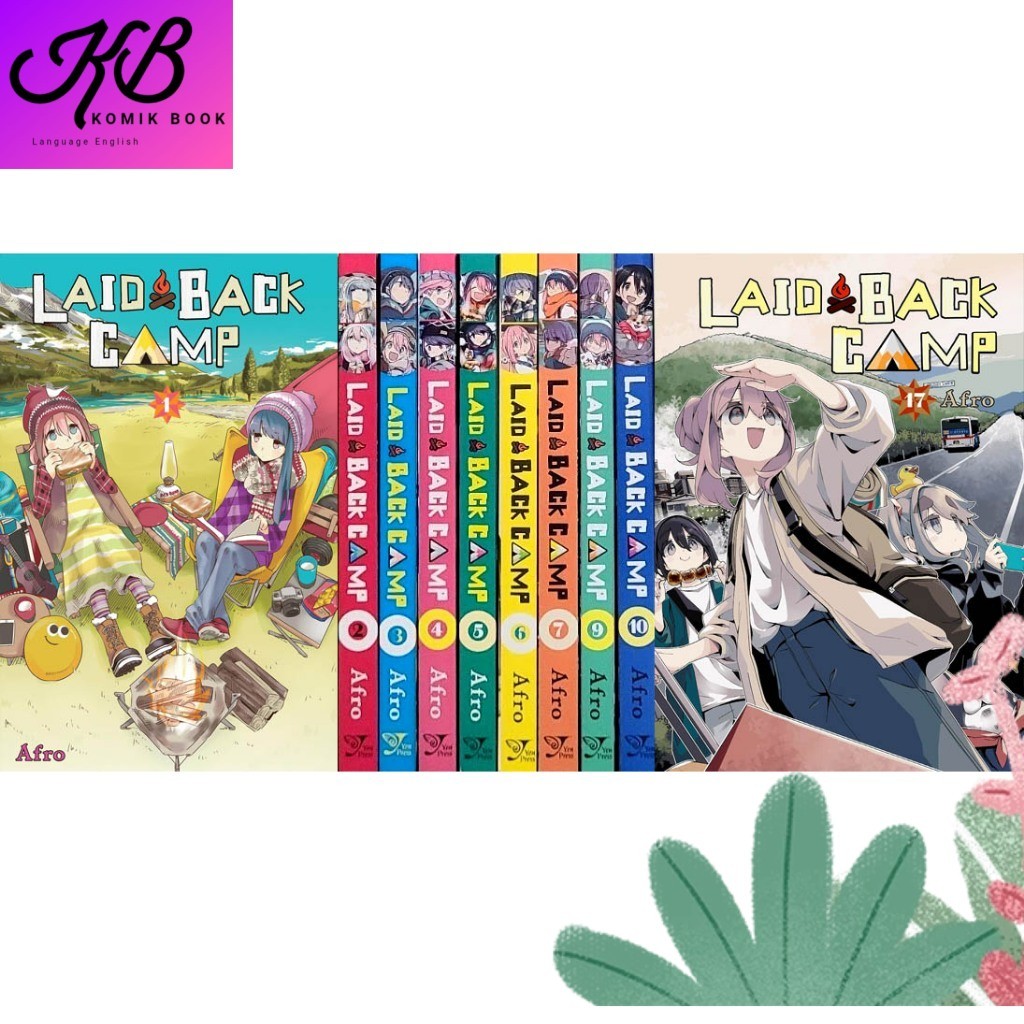 comics manga laid back camp / yuru camp english