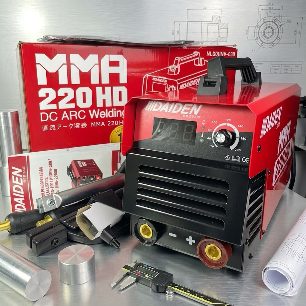 Mesin Las Daiden MMA 220 HD Trafo Las Daiden MMA 220 HD Efisien