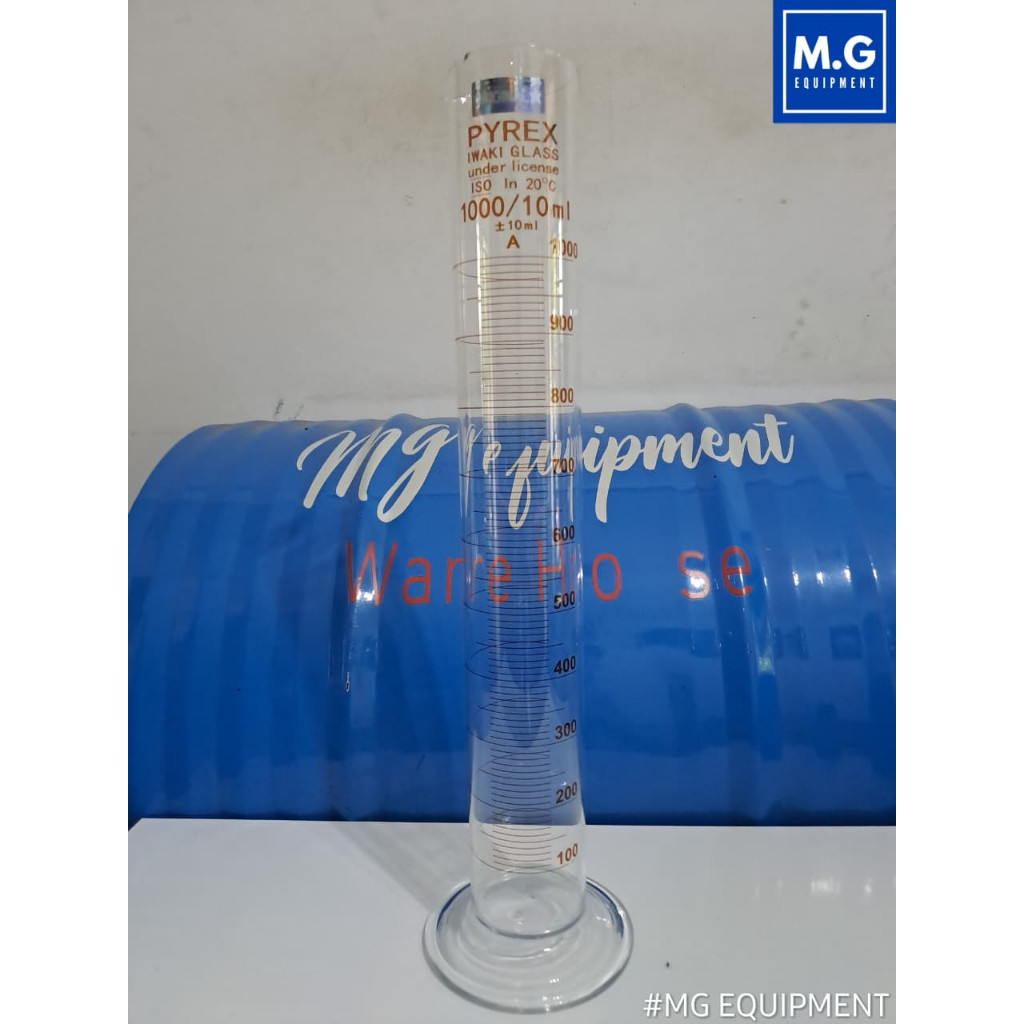 GELAS UKUR 1000 ML PYREX MEASURING CYLINDER 1000ML PYREX     Berkualitas