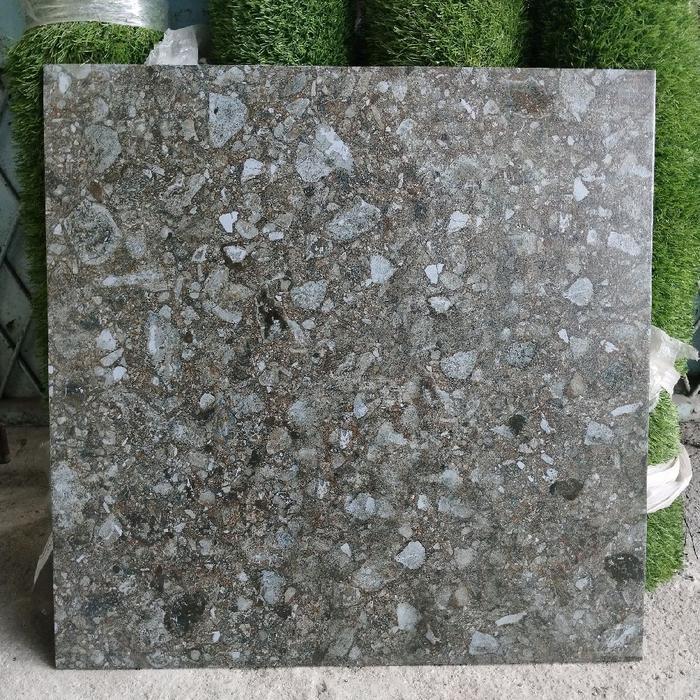 Red KERAMIK 60X60 MATT KASAR ABU TERAZO / TERASO DARKGREY
