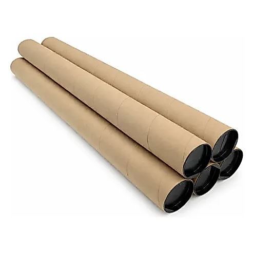 Kardus Packing / Selonsong Kardus 2.1 meter / Paper Core / Tabung / Paper Tube + Penutup