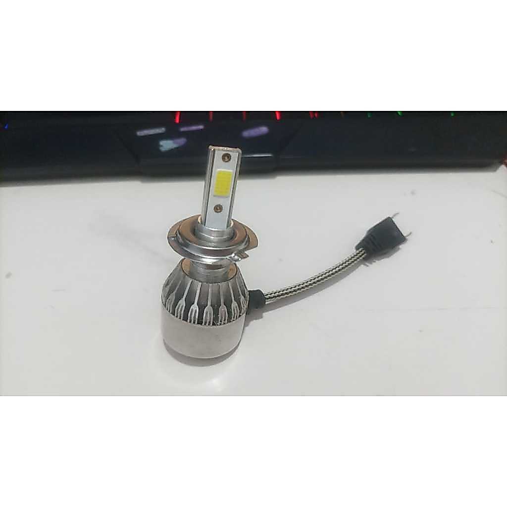Lampu C6 H7 C6 Silver LED 36W Mobil H7