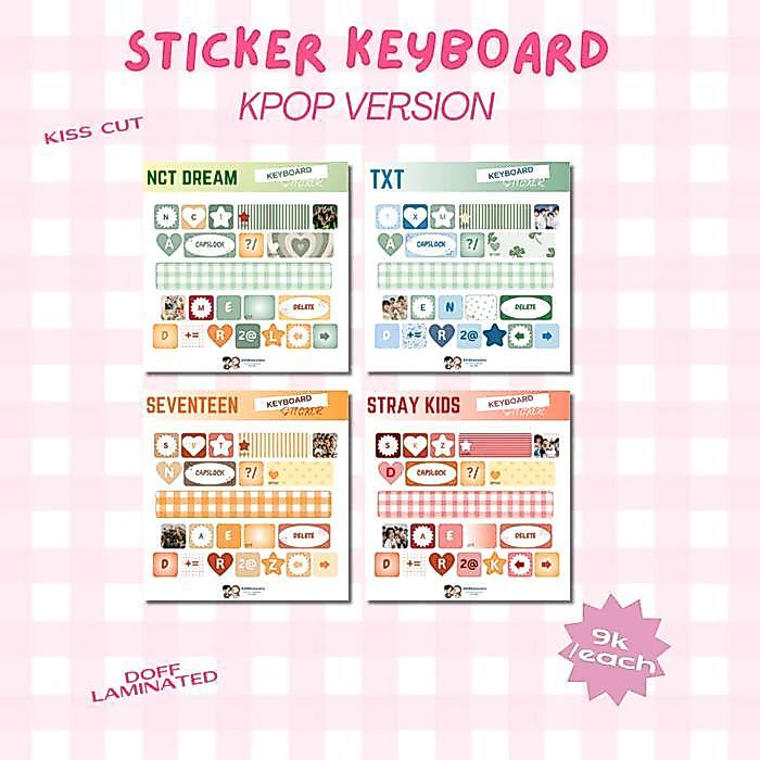 KEYBOARD STICKER KPOP ENHYPEN BTS NCT DREAM STRAY KIDS TREASURE TXT CORTIS SEVENTEEN ATEEZ DAY6