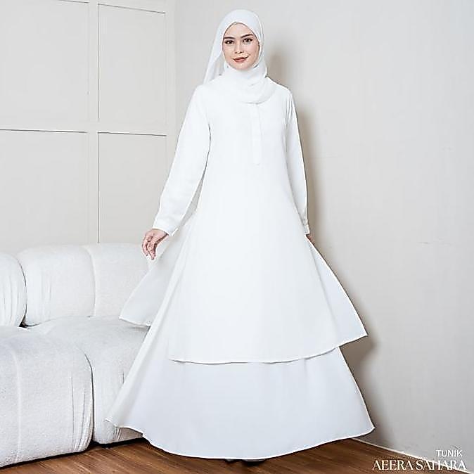 PREMIUM / Evolvere - Aeera Tunik Malaysia Style Polos ( TUNIK SAJA )