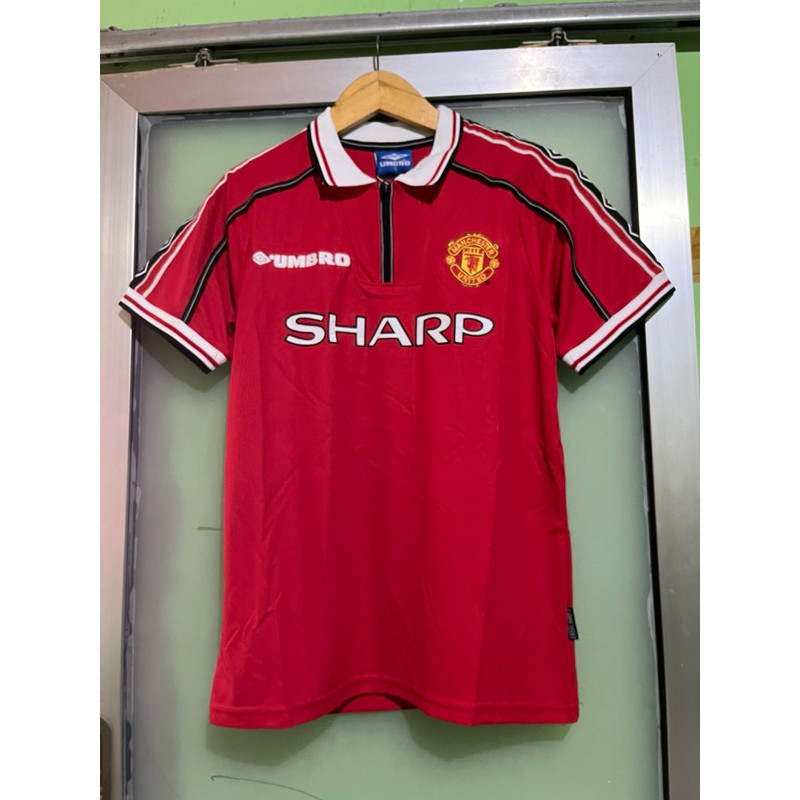 TERLARIS (RETRO) JUAL JERSEY MU HOME 1998 / 1999 TREBLE WINNER