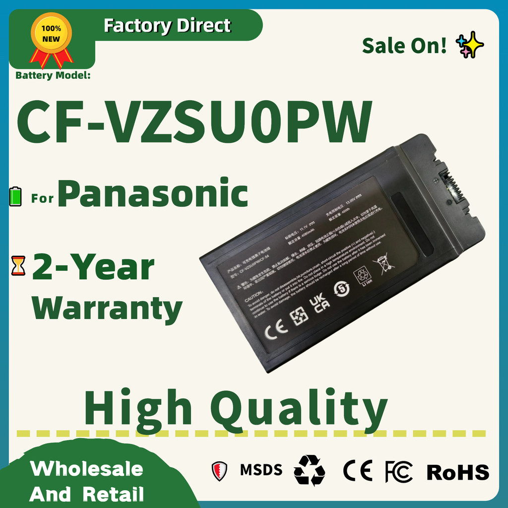 Factory Direct CF-VZSU0PW Laptop Battery For Panasonic CF-54 CF-54F0961NE CF-VZSU0LW CF-VZSU0PR CF-V