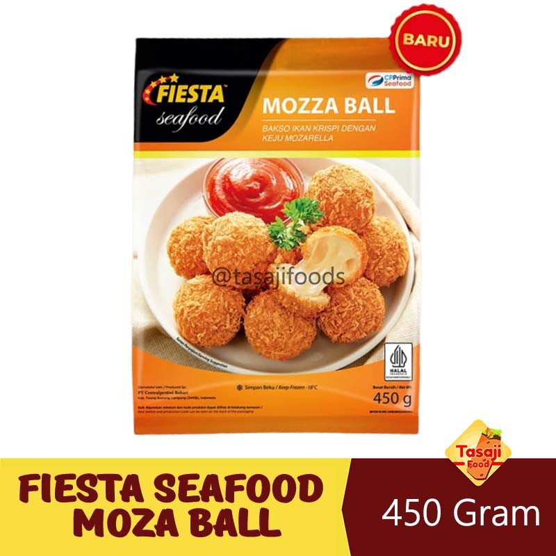 

Fiesta Seafood Moza Ball Bakso Ikan Isi Keju 450 Gram