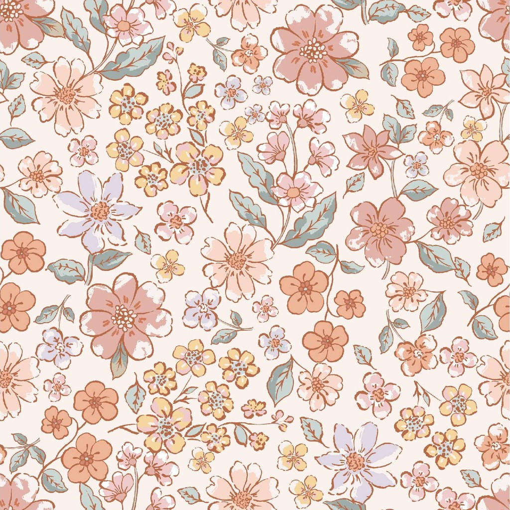 

Vintage-Tapete mit rosa Blumenmuster, Wandpapier zum Abziehen und Aufkleben, Blütenfreundlich, selbstklebendes Kontaktpapier für das Kinderzimmer