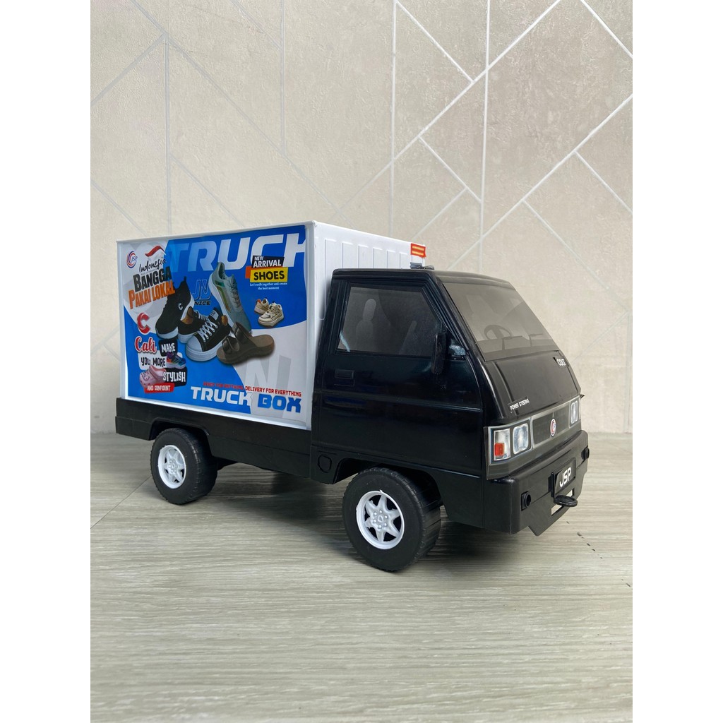 WINNO TOYSLAND Mainan Pintu Belakang Bisa Dibuka Miniatur Pick Up Box Mobil Truck Bok Truck Truk Bah