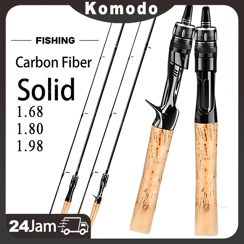 Joran UL carbon 168M/1.8M/1.98M lentur 3-6Lbs carbon padat/Joran ultralight UL Ajiro sakura 3-6lb fi