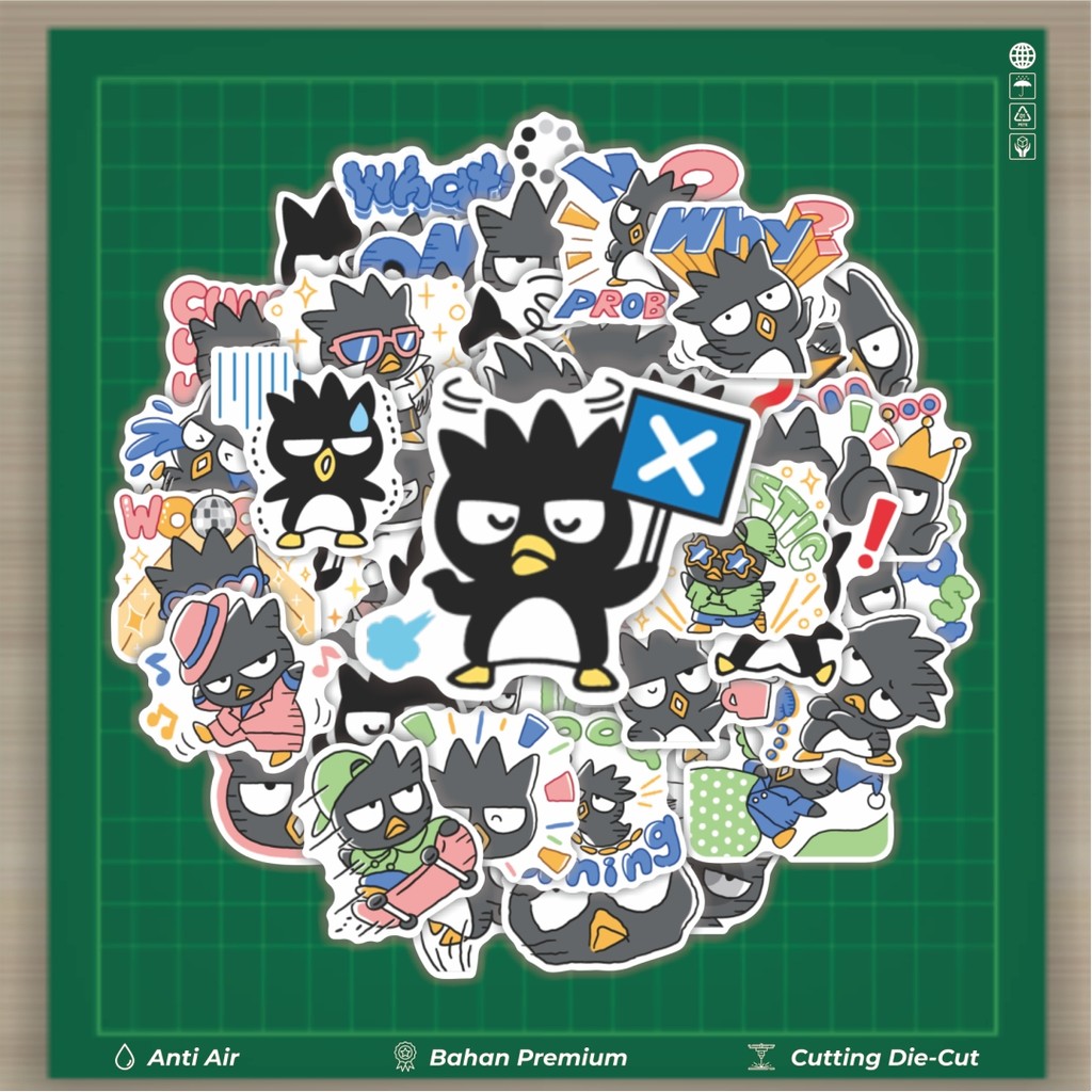 

HOT 50 PCS STIKER Stiker Kartun Karakter Bad Badtz-Maru Stiker Fashion Cars Decal Dingin Kartu Album Custom Vinyl Anti Air- Sticker Aesthetic Buku Journal Koper Casing HP Tablet Laptop Helm Motor Botol Minum