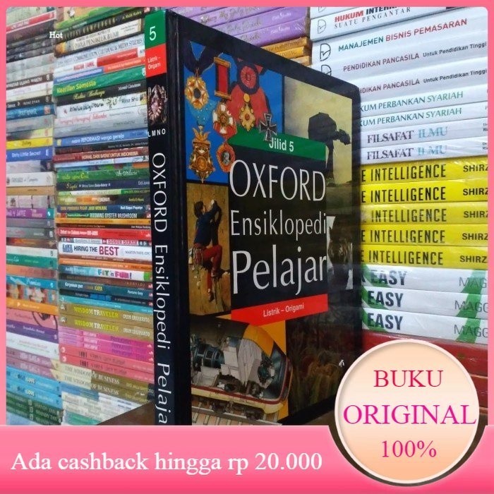 Buku OXFORD ENSIKLOPEDIA PELAJAR Jilid 5 LISTRIK - ORIGAMI LMNO  Original Bekas