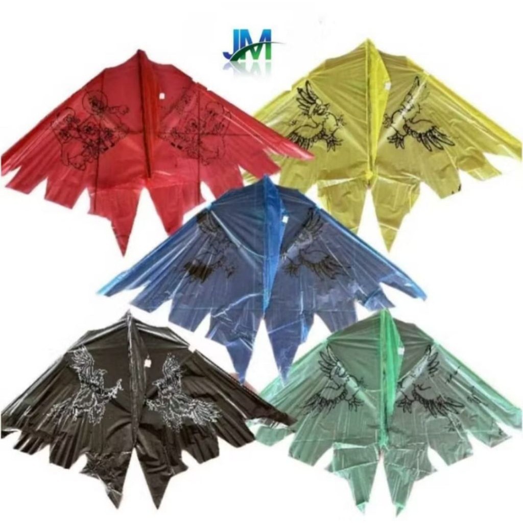 1 Layangan plastik kelelawar / layangan plastik  inul / layangan lowo / layangan batman