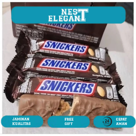 

Snickers 35gr 1 paket isi 5 pcs & 1 box isi 24pcs