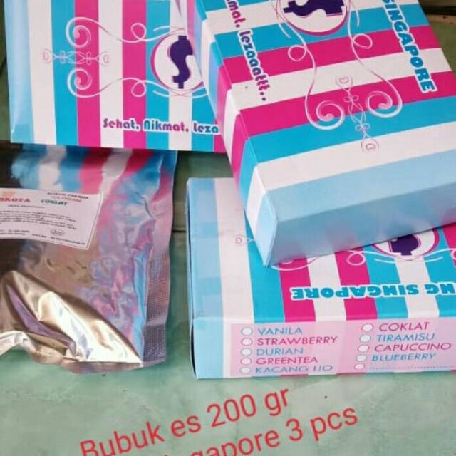 

Paket usaha es potong Singapore 3 rasa terlaris