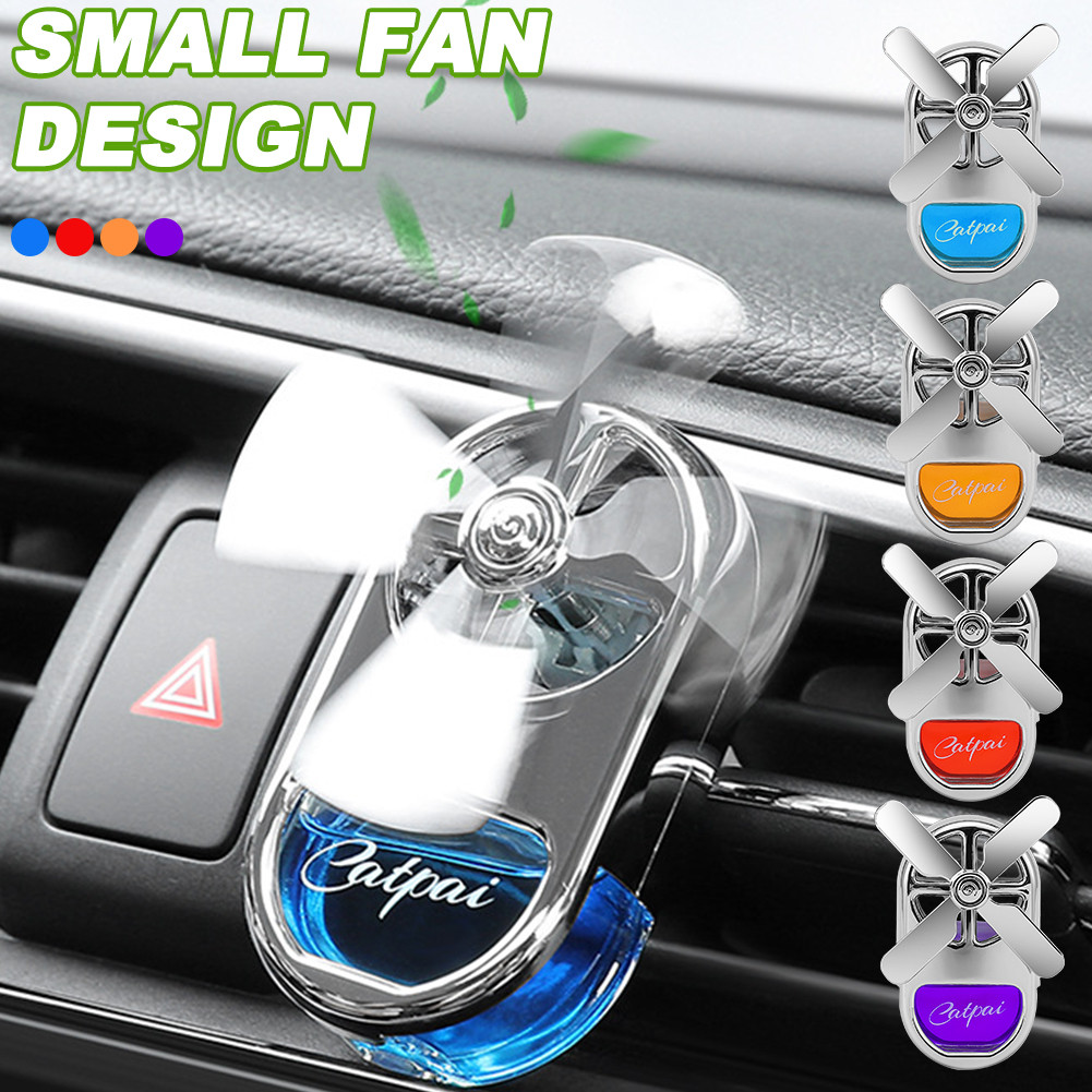 Pengharum Mobil Diffuser Aroma Kipas Mini Hadiah Parfum Universal Segar