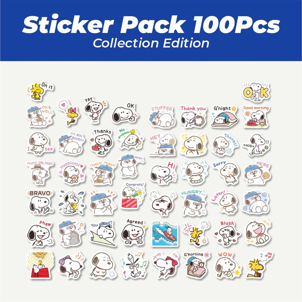 

Hot Stiker Kartun Snoopy V18 Lucu Anti Air Stikers Berperekat Waterproof Sticker Decal Buat Motor Helm Buku Journal Koper Casing HP Laptop Botol Minum