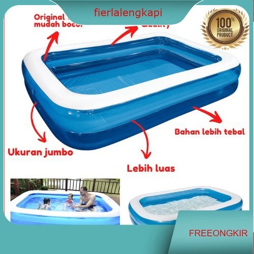 KOLAM RENANG ANAK/KOLAM MANDI BAYI KOTAK 3 SUSUN