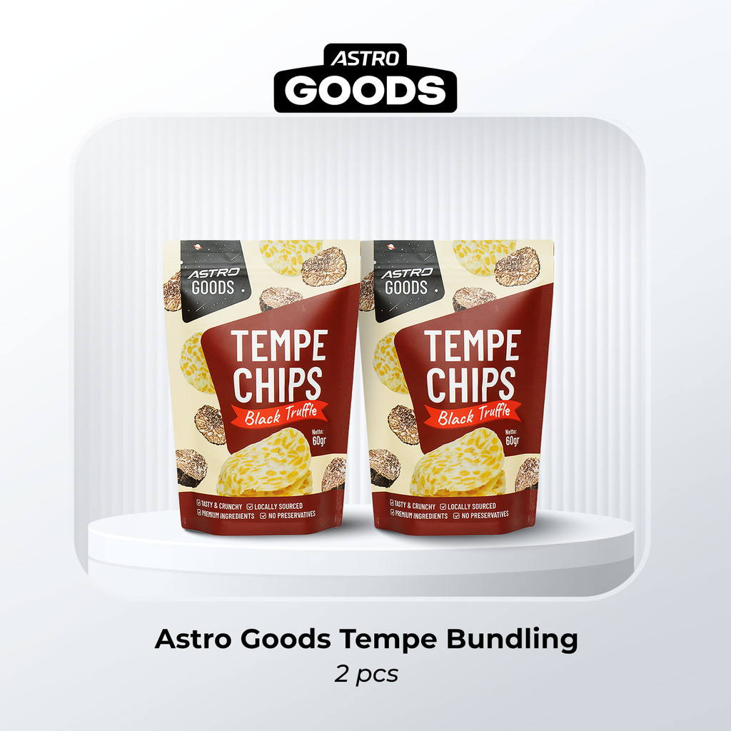 

Bundle 2 Tempe Chips Black Truffle Keripik Tempe Astro Goods 60gram