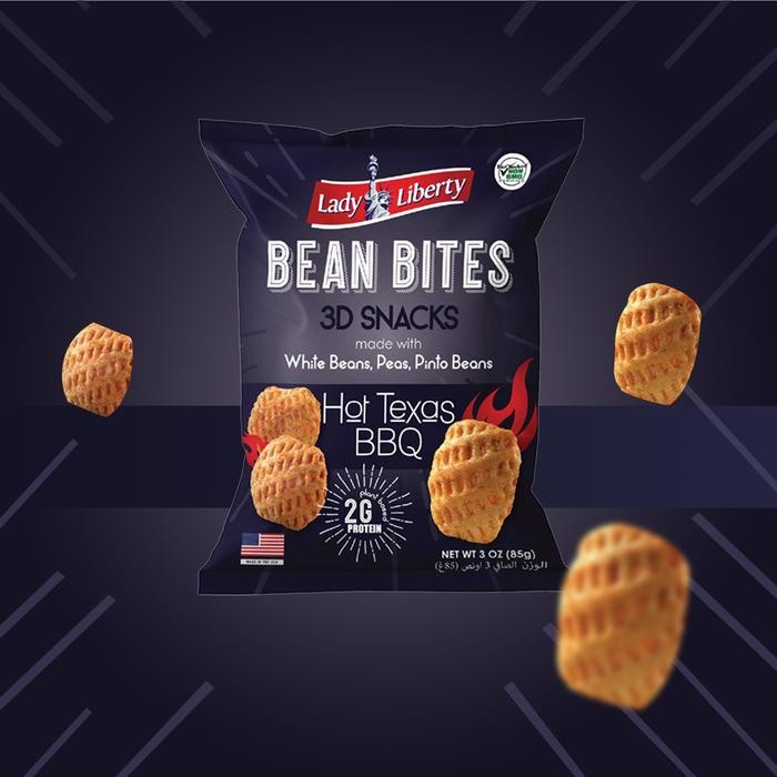 

Lady Liberty Bean Bites Hot Texas Bbq [85 gr]