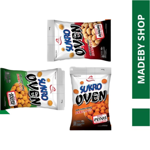

KACANG SUKRO OVEN ALL VARIANT SNACK makanan ringan jajanan cemilan camilan pedas asin gurih manis murah