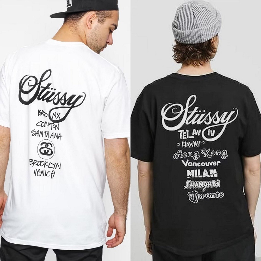 Kaos Stussy World Tour Collection T-Shirt