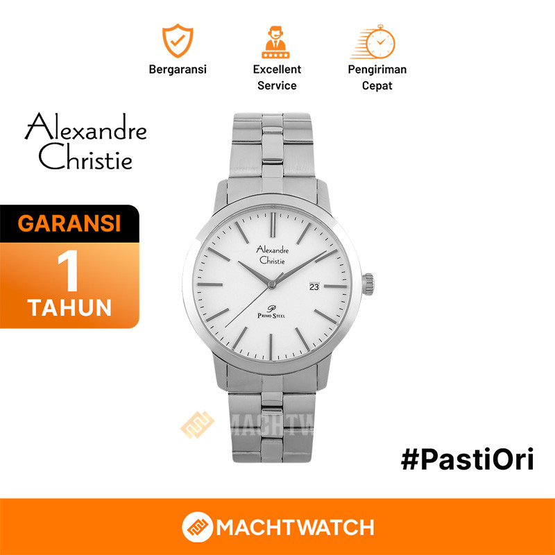TERMURAH Jam Tangan Pria Alexandre Christie AC 1007 MD BSSSL ACF-1007 AC 1007 AC1007 Stainless