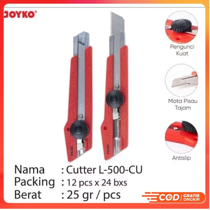 

Pisau Cutter Kenko Besar L-500 Berkualitas Original(Satuan) - NA