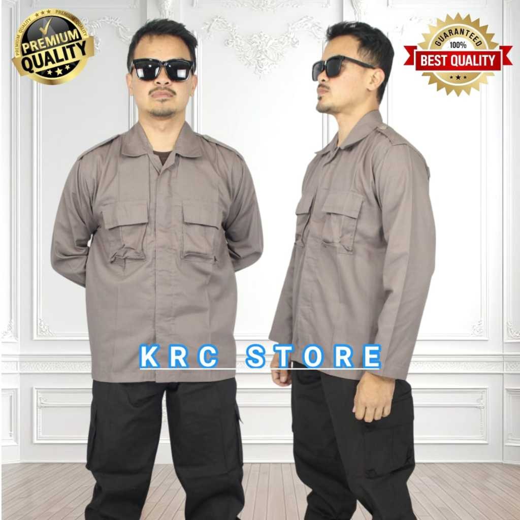 SERAGAM PDL COKLAT SECURITY SATPAM MURAH PROMO COD / Seragam PDL Security Coklat Polis + atribut / S