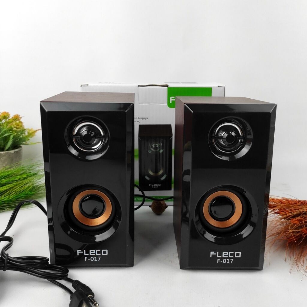 SERBA COD NEWW speker laptop fleco F-017 speaker komputer speker aktif superr  bass