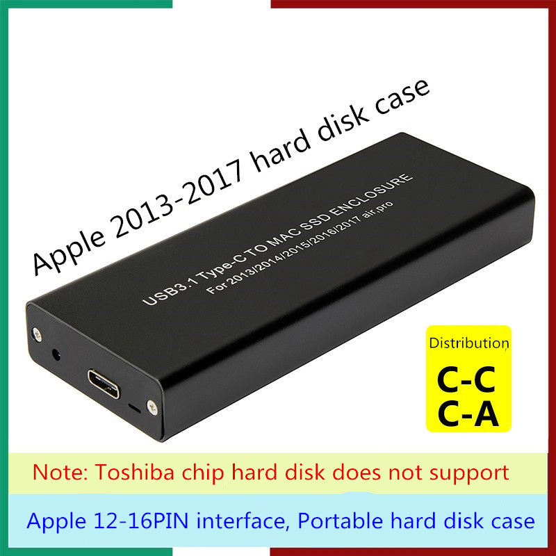 Macbook SSD Enclosure Case For Apple Macbook Air Pro Retina 2013 2014 2015 2016 2017 USB 3.2 to MAC 