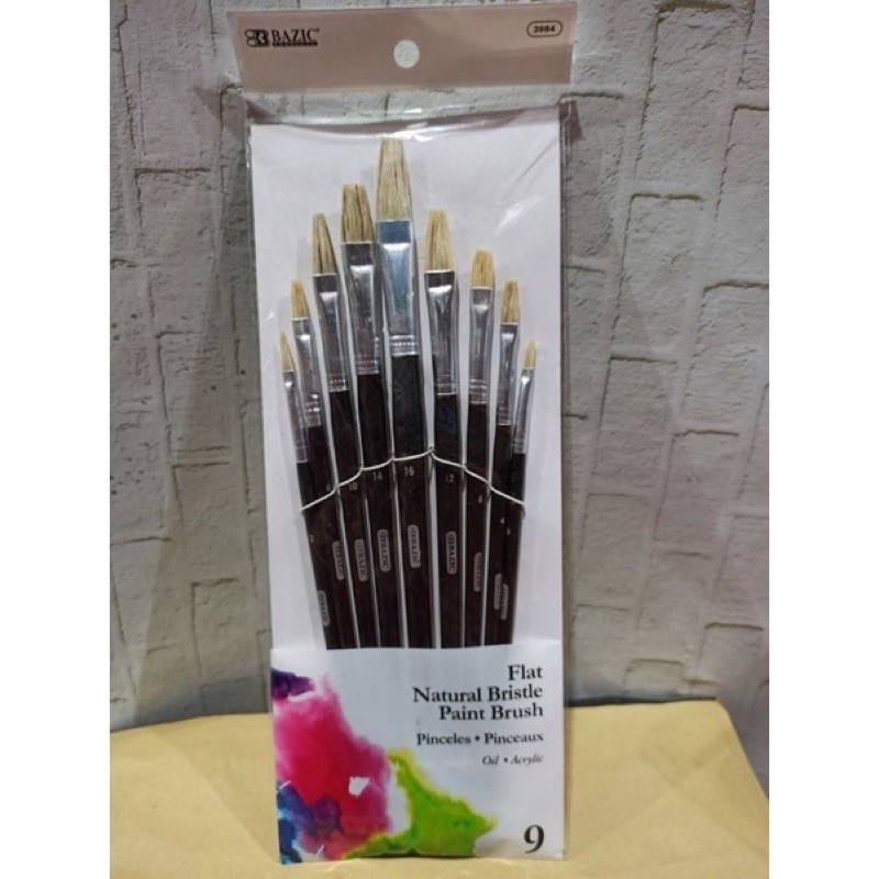 

Kuas Set Bazic - Oil Paint Brush Set (9/set)