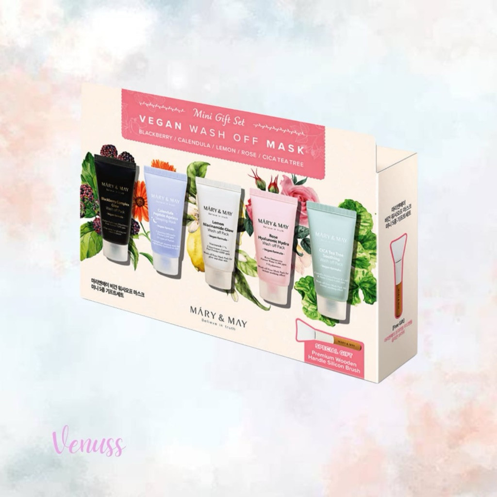 Mary&May Vegan Wash Off Mask Mini Gift Set