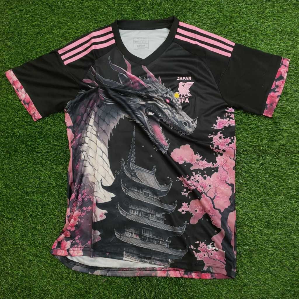 JERSEY BOLA JEPANG SPECIAL DRAGON HITAM PINK 2024/2025 GRADE ORI HIGH QUALITY JERSEY BOLA// JERSEY F