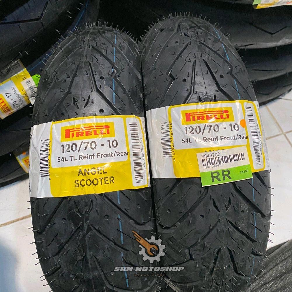 Ban Pirelli Angle Scooter 120/70-10 R TL Medium Compound Ban Motor vespa Matic LX / IGET
